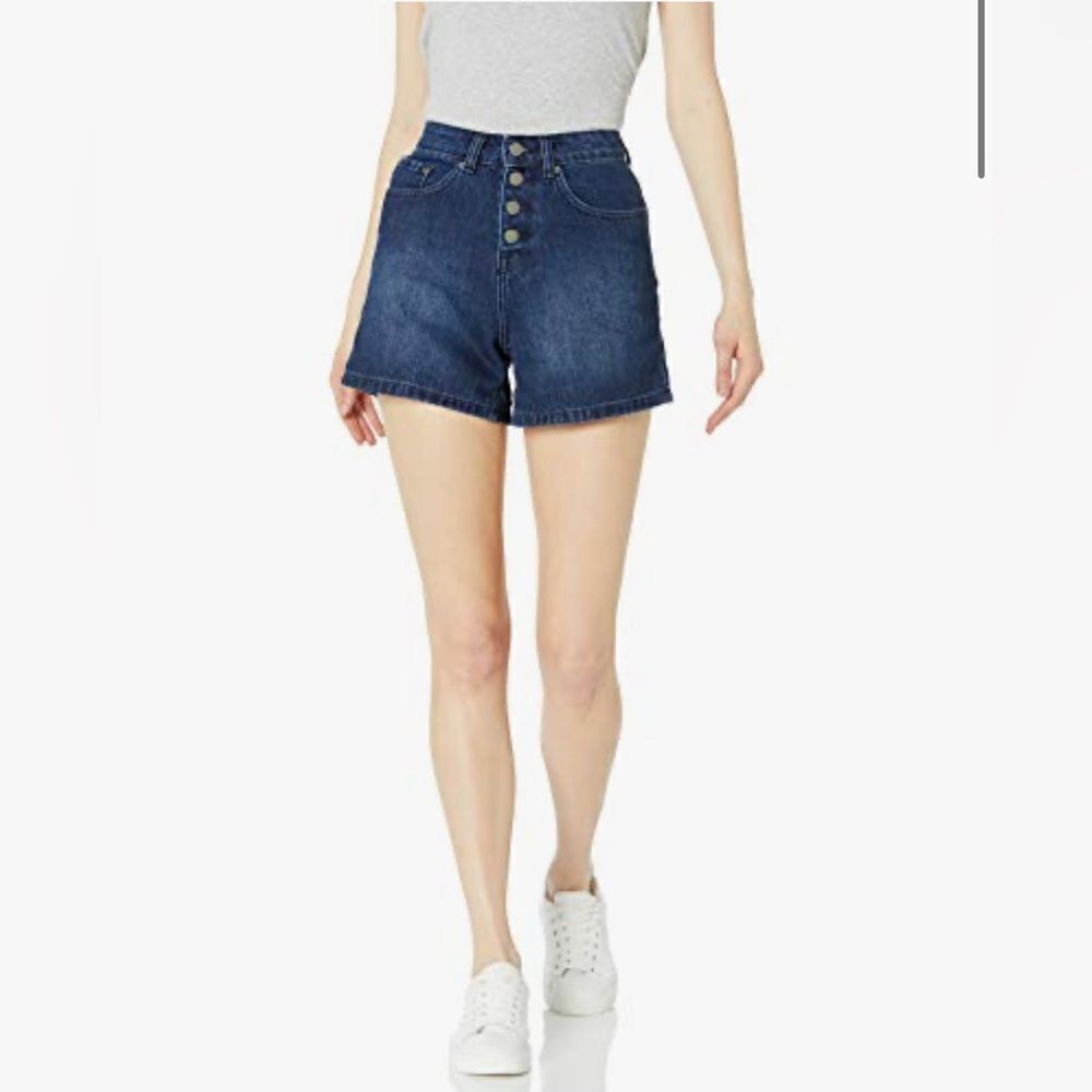 Roxy Authentic Short 2 NEW with tags Size 29 Dark Indigo Button Front Retro